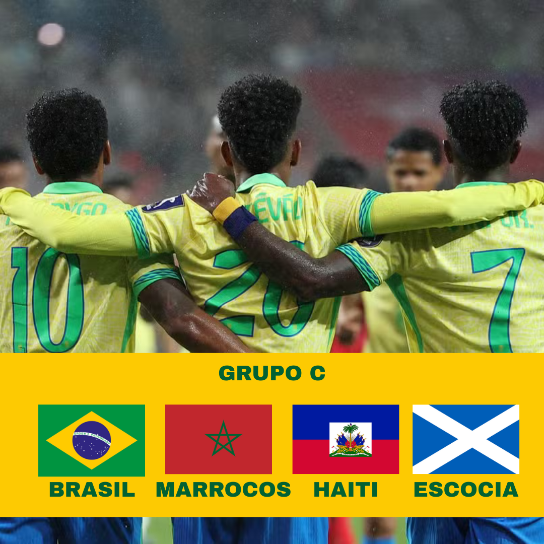 Brasil conhece seus adversários no Grupo C da Copa do Mundo