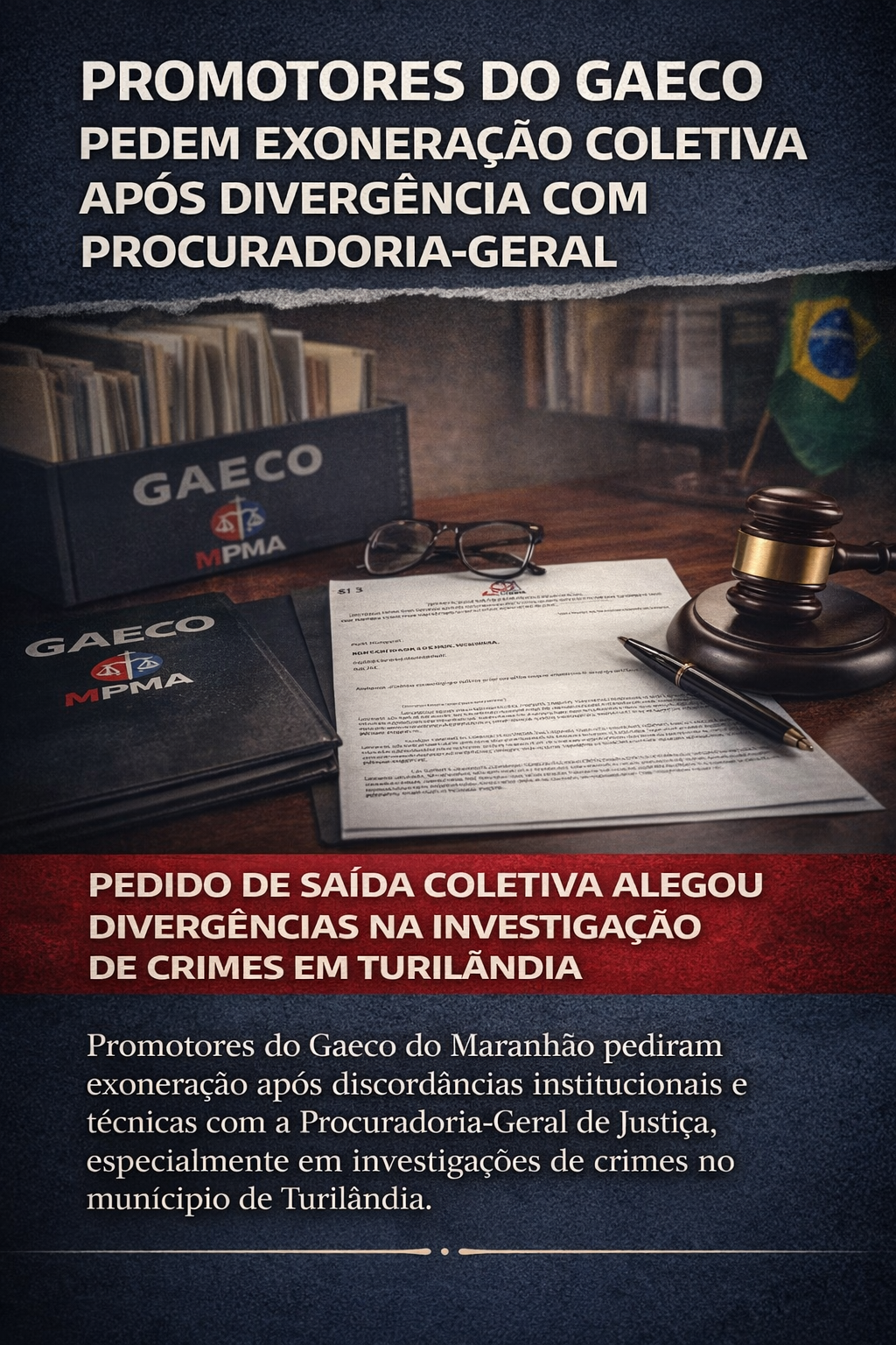 Promotores do Gaeco pedem exoneração coletiva no Ministério Público do Maranhão