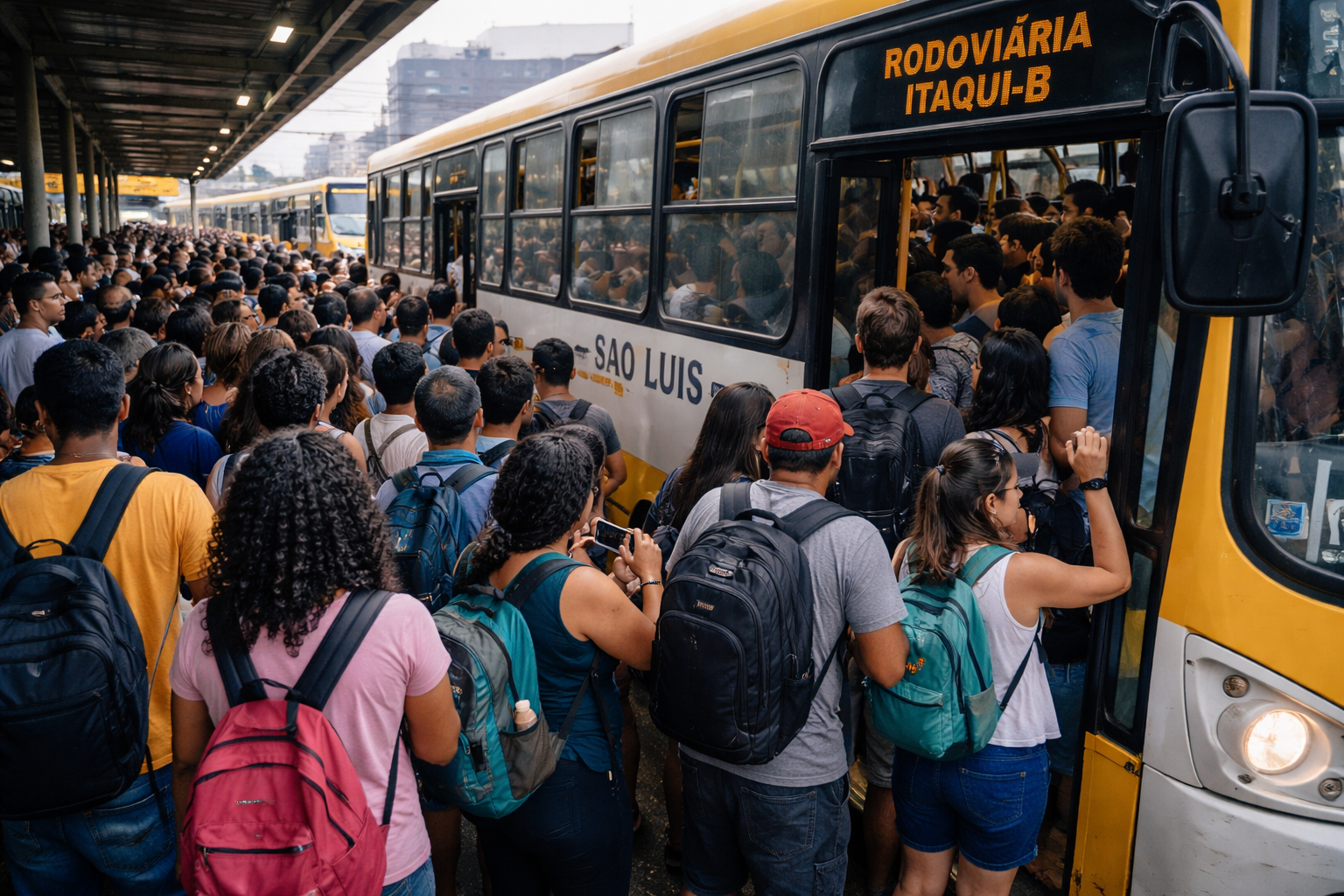 Transporte público enfrenta atrasos e superlotação em São Luís