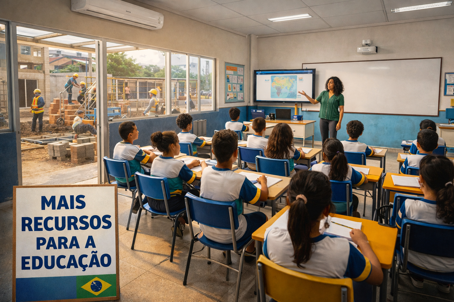 Educação pública recebe novos investimentos em infraestrutura escolar